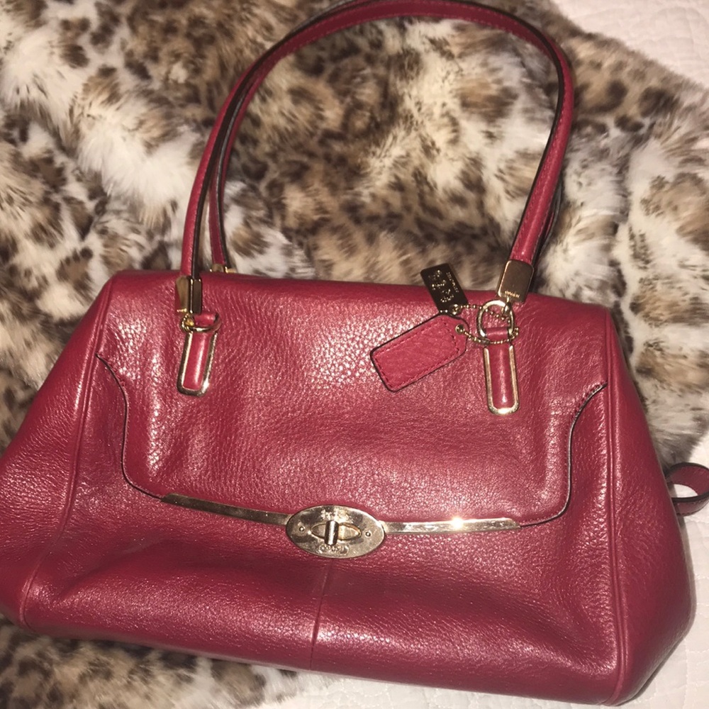 COACH red tote